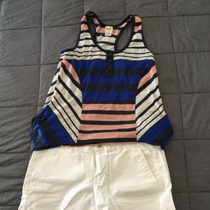 Cute juniors tank top racer back